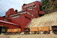 Antique ore cars at Argo Gold Mine & Mill. Idaho Springs, CO.