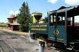 Cripple Creek Railroad steam locomotive #3 & Midand Terminal Depot. Cripple Creek, CO.