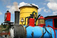 Details of Cripple Creek Railroad steam locomotive #2. Cripple Creek, CO.