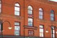 Brick facade of The Palace Block Hotel. Cripple Creek, CO.