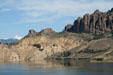 Pinnacles on Blue Mesa Reservoir on Highway 50 East of Gunnison. CO.