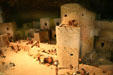 Model of native life during cliff dwelling Classic Pueblo period 800 years ago at Mesa Verde Museum. CO.