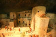 Model of native life during cliff dwelling Classic Pueblo period 800 years ago at Mesa Verde Museum. CO.