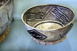 Mesa Verde Puebloan pottery bowl from classic period III at Mesa Verde Museum. CO.