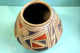 Paquime Puebloan native pottery polychrome jar from southern New Mexico at Mesa Verde Museum. CO.
