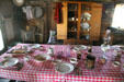 Table set for travelers at Stage Coach Inn at South Park City. Fairplay, CO.
