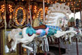 Horse with wild mane carousel animal at Royal Gorge. CO.