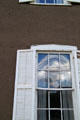 Window in adobe wall of Baca Adobe House. Trinidad, CO.