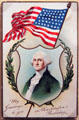 Washington's Birthday greetings card at Santa Fe Trail Museum. Trinidad, CO.