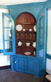 Corner cupboard at Thomas Griswold House. Guilford, CT