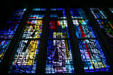 Stained glass of St. Joseph Cathedral by Jean Barillet. Hartford, CT.