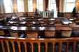 Original city council chamber as it was in 1890 after the Old State House building served as city hall. Hartford, CT.