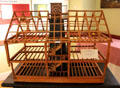 Model of early American framing of Stanley-Whitman House. Farmington, CT.