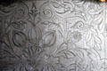 Embossed wall covering detail at Isham-Terry House Museum. Hartford, CT.