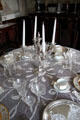 Dining room table setting at Isham-Terry House Museum. Hartford, CT.