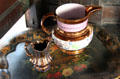 Lusterware pitchers at Isham-Terry House Museum. Hartford, CT.