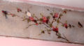 Antique wall covering at Isham-Terry House Museum. Hartford, CT.