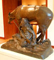 Pioneer in a Storm sculpture by Solon H. Borglum at New Britain Museum of American Art. New Britain, CT.
