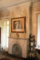 Parlor fireplace at Hurlbut-Dunham House. Wethersfield, CT.