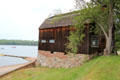 Cove Warehouse on Wethersfield Cove now a museum of Wethersfield's maritime trade. Wethersfield, CT.