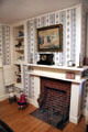 Bedroom hearth at Deep River Museum. Deep River, CT.