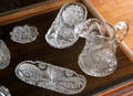 Cut glass made in Deep River at Deep River Museum. Deep River, CT.