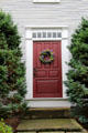 Front door of colonial Smith Clark House. Haddam, CT.