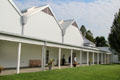 Veranda of new gallery at Florence Griswold Museum. Old Lyme, CT.