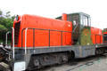 Valley Railroad Diesel electric locomotive 0900 by GE at Essex Steam Train. Essex, CT.