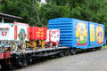 Circus train at Essex Steam Train. Essex, CT.