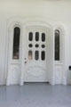 Front door of Burr Homestead. Fairfield, CT.