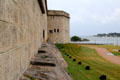 Fort Trumbull guards entrance to Thames River. New London, CT.
