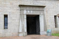 Egyptian revival doorway of Fort Trumbull. New London, CT.