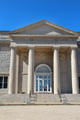 Portico of Lyman Allyn Art Museum. New London, CT.