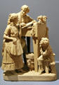 The Favored Scholar sculpture by John Rogers at Lyman Allyn Art Museum. New London, CT.