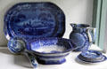 Cobalt-blue painted porcelain at Shaw Mansion. New London, CT.