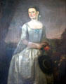 Portrait of Mary Shaw Woodbridge at Shaw Mansion. New London, CT.
