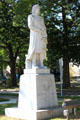 Christopher Columbus statue at Waterbury City Hall. Waterbury, CT.