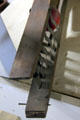 Detail of blades on plunger-style apple slicer at Judson House. Stratford, CT.