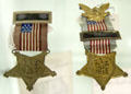 Grand Army of the Republic veteran badges at Judson House. Stratford, CT.