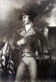 Graphic of General David Wooster killed leading Militia against British at Danbury Museum & Historical Society. Danbury, CT.