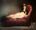 Reclining Young Woman in Spanish Costume painting by Édouard Manet of France at Yale University Art Gallery. New Haven, CT.