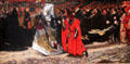 Richard, Duke of Gloucester, & the Lady Anne painting by Edwin Austin Abbey at Yale University Art Gallery. New Haven, CT.