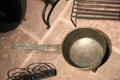 Bell metal skillet by Lawrence Langworthy of Newport, RI at Yale University Art Gallery. New Haven, CT.