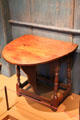 Oval table with drop leaves from southern CT at Yale University Art Gallery. New Haven, CT.