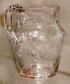 Blown glass engraved pitcher possibly from Pittsburgh, PA at Yale University Art Gallery. New Haven, CT.