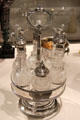 Silver caster stand by William Gale & Son of New York at Yale University Art Gallery. New Haven, CT.
