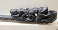 Haida argillite pipe at Yale Peabody Museum. New Haven, CT.