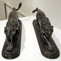 Panthers bronze sculpture by Alexander Phimister Proctor at Corcoran Gallery of Art. Washington, DC.