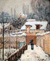 Snow at Llouveciennes painting by Alfred Sisley at The Phillips Collection. Washington, DC